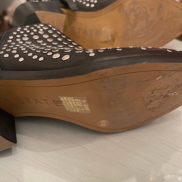 1 State studded booties in leather. Size 6.5 - Picture 5 of 5